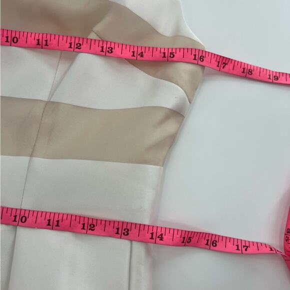 NWT LELA ROSE Organza Striped Boat Neck Full Skirt
Dress Pockets Size 2 - Picture 5 of 6